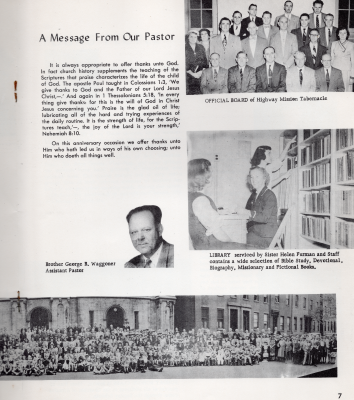 Page nine: Message from Pastor