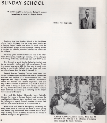 Page ten: Sunday School