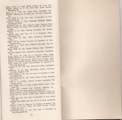 Page seventeen: personnel continued, page eighteen: blank
