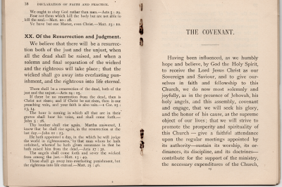 Declaration of the Resurrection and Judgment; The Covenant
