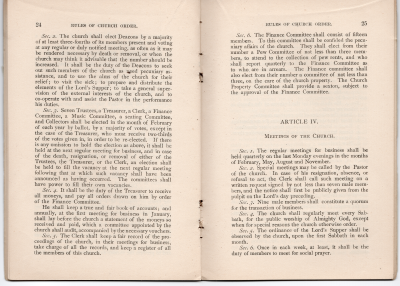 Rules of Church Order