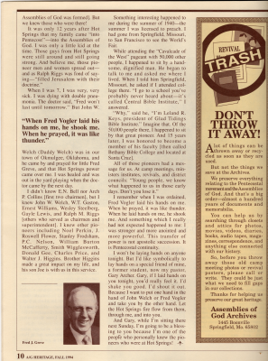 Article: "Appreciation and a Challenge from a 50-Year Minister"