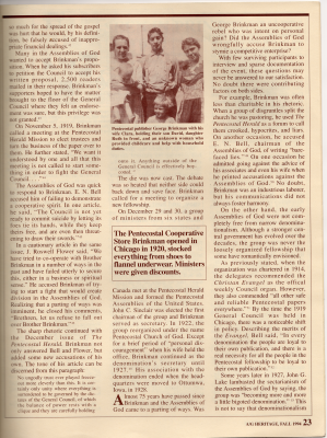 Article: "The Triumphs and Trials of a Pentecostal Publisher: George C. Brinkman"