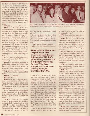 Article: "Reflecting on a Godly Heritage: The Important Roles Parents, Grandparents, and In-Laws Played in the Life of James K. Bridges"