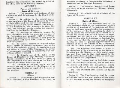 Article V: Powers and Duties of Board of Directors, Article VI: Officers; Article VII: Duties of Officers