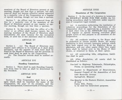 Article XII: Majority Vote, Article XIII: Rights and Obligations of Members, Article XIV: Nominations, Elections and Terms of Office