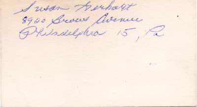 Name and address of a specific invitee