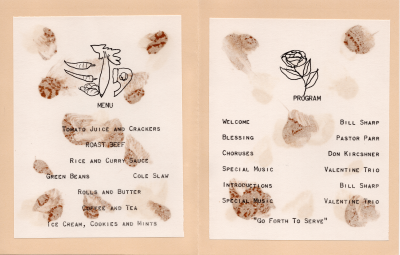 Menu; Program of performances