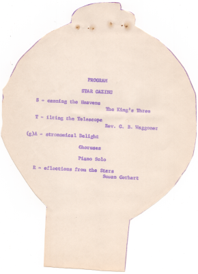 Program page one
