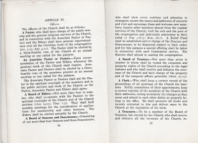 Manual: Article VI- Officers