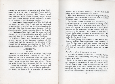 Manual: Article VI- Officers continued, Article VII- Elections