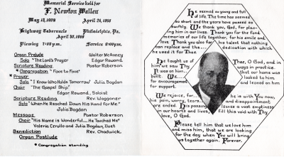 F. Newton Wallen, program