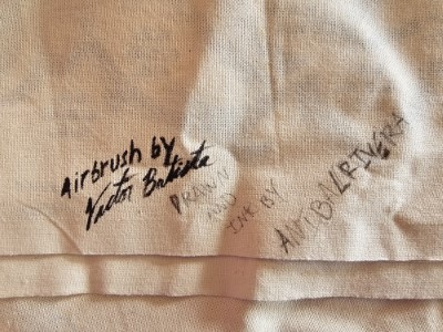 Signed names of the banner's creators