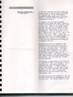 Physical description continued