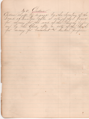 Amendments: #5- Orders