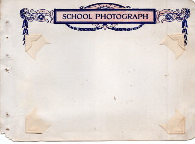 Blank page designated for a school photograph
