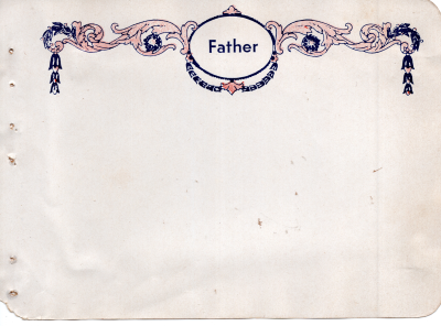 A blank page labeled "Father"